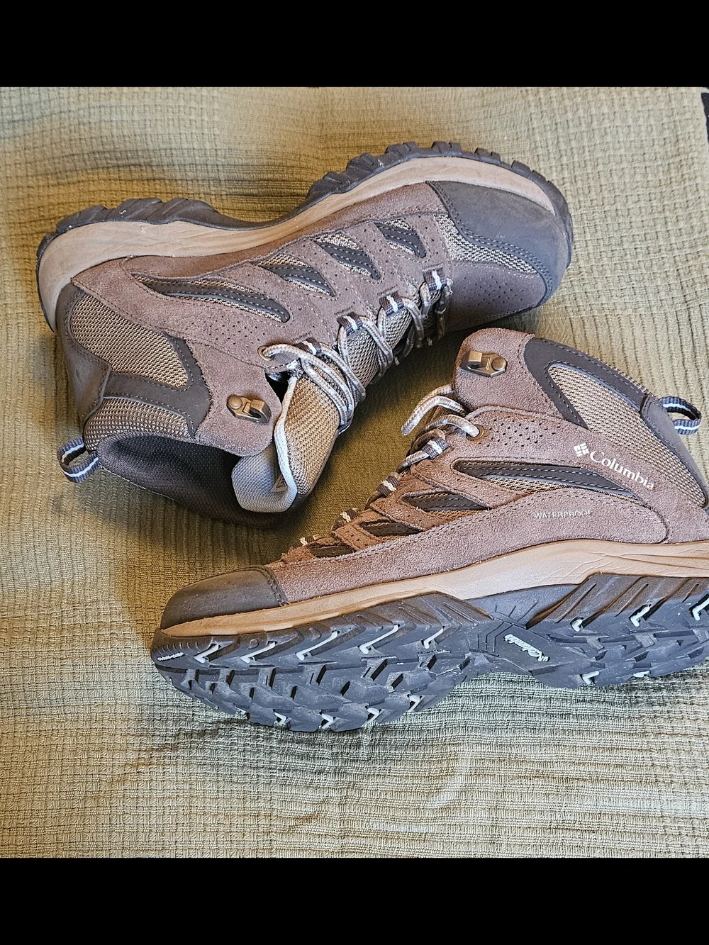 Columbia Brown and Tan Waterproof Hiking Boots